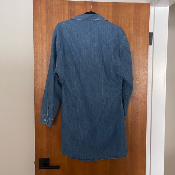 ✨NWT✨ Zara Denim Wrap Dress - Picture 4 of 7